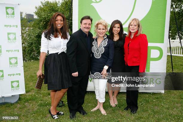 Wendy Williams, Nathan Lane, Bette Midler, America Ferrera and Candy Spelling attend the 9th annual New York Restoration Project's Spring Picnic at...