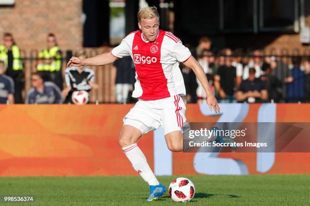 Donny van de Beek of Ajax during the Club Friendly match between Ajax v Anderlecht at the Olympisch Stadion on July 13, 2018 in Amsterdam Netherlands