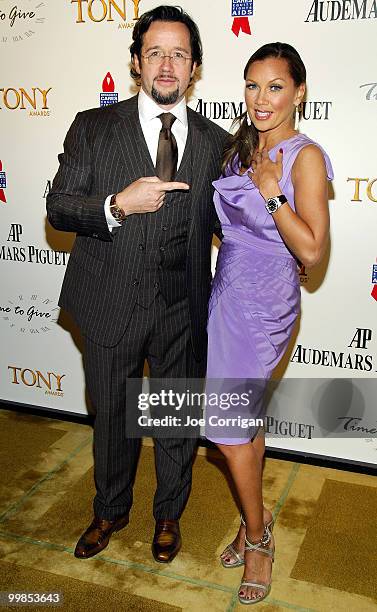 Francois-Henry Bennahmias , President & CEO of Audemars Piguet North America, and actress Vanessa Williams attend Audemars Piguet and the Tony...