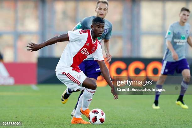 Luis Orejuela of Ajax during the Club Friendly match between Ajax v Anderlecht at the Olympisch Stadion on July 13, 2018 in Amsterdam Netherlands