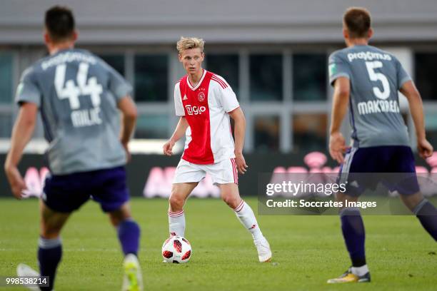 Frenkie de Jong of Ajax during the Club Friendly match between Ajax v Anderlecht at the Olympisch Stadion on July 13, 2018 in Amsterdam Netherlands