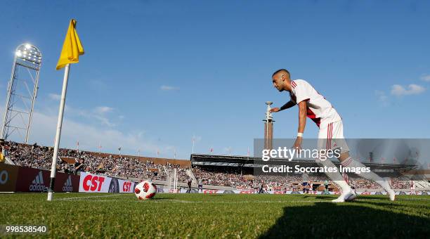 Hakim Ziyech of Ajax during the Club Friendly match between Ajax v Anderlecht at the Olympisch Stadion on July 13, 2018 in Amsterdam Netherlands