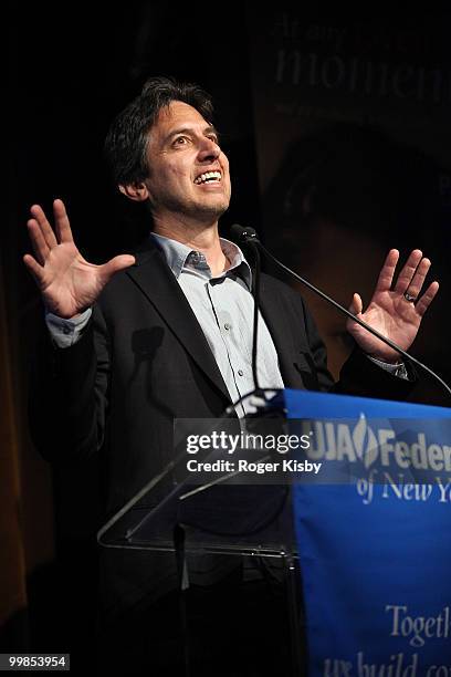 Comedian/actor Ray Romano speaks at the UJA-Federation of New York's Broadcast, Cable & Video Awards Celebration at The Edison Ballroom on May 17,...