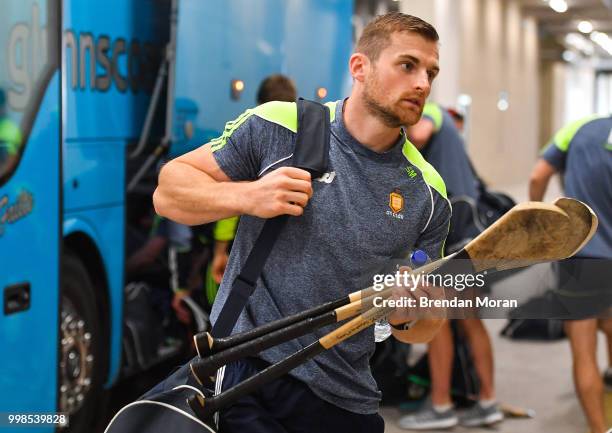 Cork , Ireland - 14 July 2018; Seadna Morey of Clare arrives prior to the GAA Hurling All-Ireland Senior Championship Quarter-Final match between...