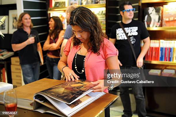 Guests attend the Taschen store Miami launch on May 17, 2010 in Miami Beach, Florida.