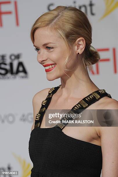 Actress Jaime King poses on the red carpet as she arrives for the premiere of "Prince of Persia: The Sands of Time" at Grauman's Chinese Theater in...