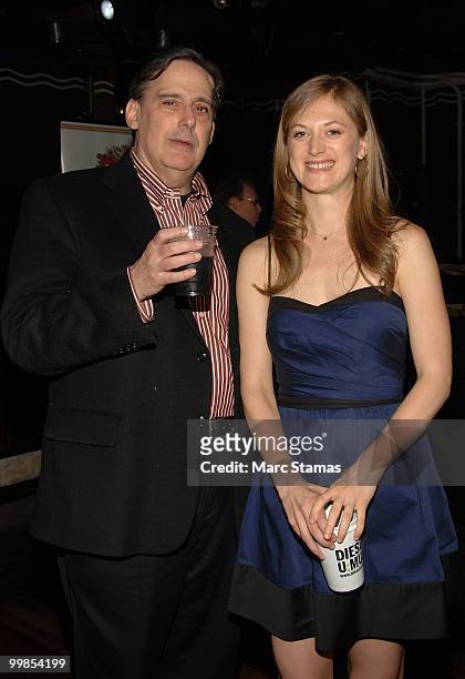 Michael Cerveris and Actress Marin Ireland attend the 55th Annual OBIE awards at Webster Hall on May 17, 2010 in New York City.