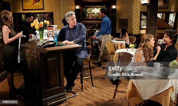 Bobbie Eakes , Michael E. Knight , Chrishell Stause and Ricky Paull Goldin in a scene that airs the week of May 24, 2010 on Disney General...
