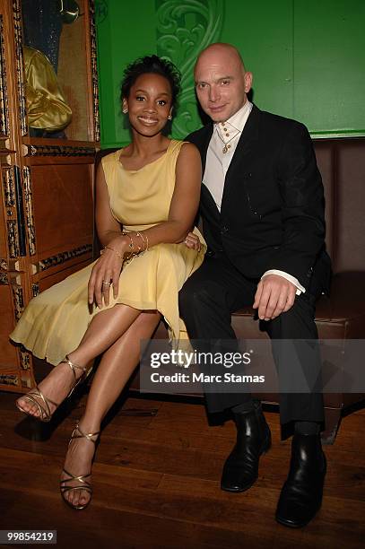 Actress Anika Noni Rose and actor Michael Cerveris attend the 55th Annual OBIE awards at Webster Hall on May 17, 2010 in New York City.