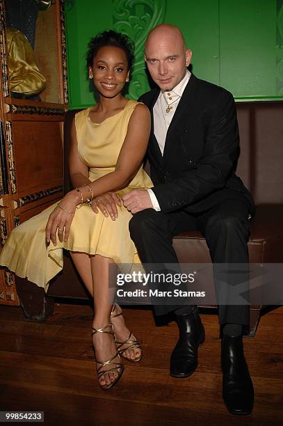 Actress Anika Noni Rose and Actor Michael Cerveris attend the 55th Annual OBIE awards at Webster Hall on May 17, 2010 in New York City.