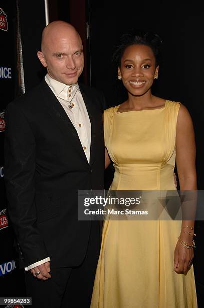 Actor Michael Cerveris and Actress Anika Noni Rose attend the 55th Annual OBIE awards at Webster Hall on May 17, 2010 in New York City.