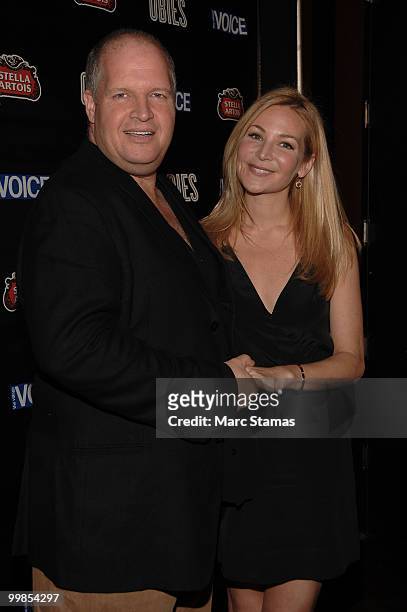 Chris Wells and Actress Jennifer Westfeldt attend the 55th Annual OBIE awards at Webster Hall on May 17, 2010 in New York City.