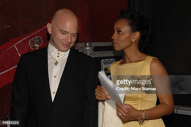Actor Michael Cerveris and actress Anika Noni Rose attend the 55th Annual OBIE awards at Webster Hall on May 17, 2010 in New York City.