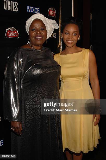 Actress Anika Noni Rose and a guest attend the 55th Annual OBIE awards at Webster Hall on May 17, 2010 in New York City.