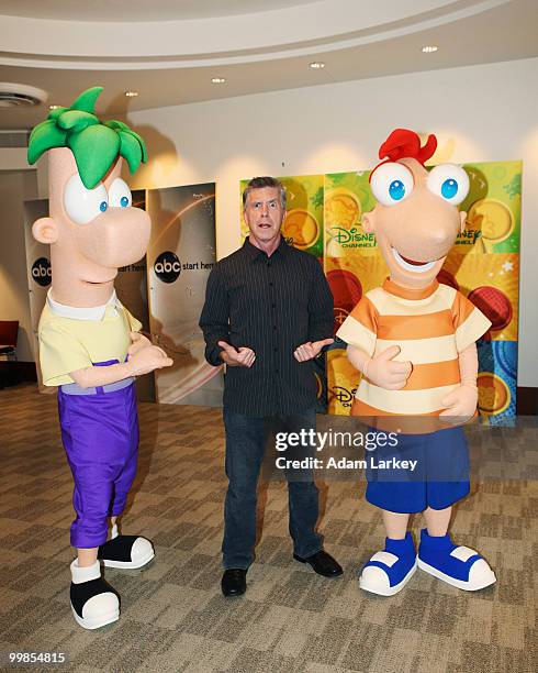 Disney-Walt Disney Television via Getty Images Television Group's summer press junket was held on May 15, 2010 in Burbank, California. FERB, TOM...