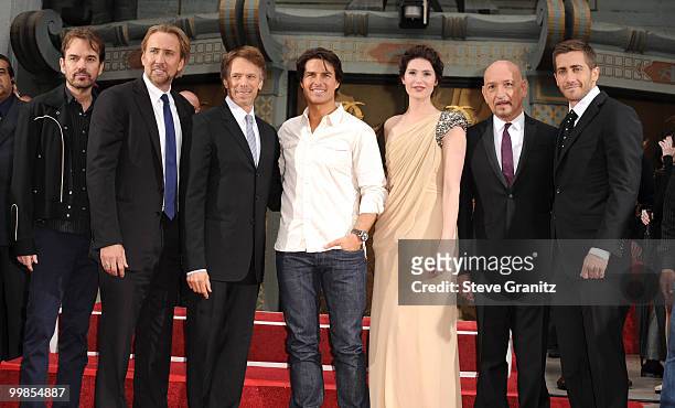 Billy Bob Thornton, Nicolas Cage, Jerry Bruckheimer, Tom Cruise, Gemma Arterton, Sir Ben Kingsley and Jake Gyllenhaal attends the Jerry Bruckheimer...