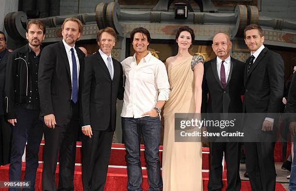 Billy Bob Thornton, Nicolas Cage, Jerry Bruckheimer, Tom Cruise, Gemma Arterton, Sir Ben Kingsley and Jake Gyllenhaal attends the Jerry Bruckheimer...