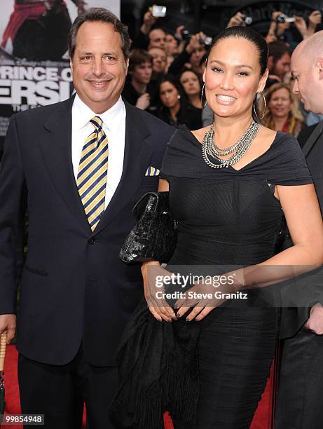 Jon Lovitz and Tia Carerra attends the "Prince of Persia: The Sands of Time" Los Angeles Premiere at Grauman's Chinese Theatre on May 17, 2010 in...