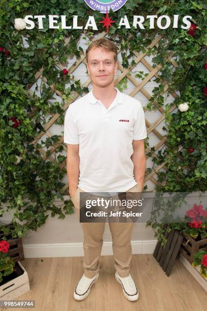 Stella Artois hosts Alfie Allen at The Championships, Wimbledon as the Official Beer of the tournament at Wimbledon on July 14, 2018 in London,...