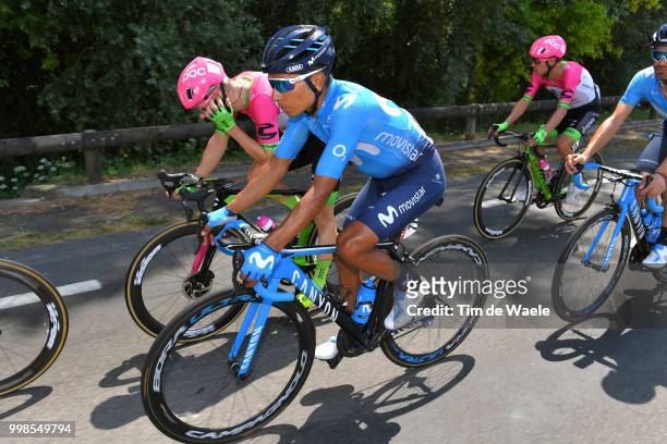 Nairo Quintana of Colombia and Movistar Team / during the 105th Tour de France 2018, Stage 8 a 181km stage from Dreux to Amiens Metropole / TDF / on...