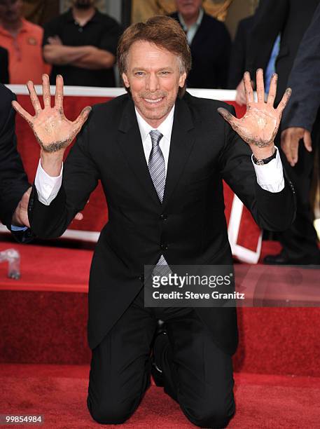 Jerry Bruckheimer attends the Jerry Bruckheimer Hand And Footprint Ceremony at Grauman's Chinese Theatre on May 17, 2010 in Hollywood, California.
