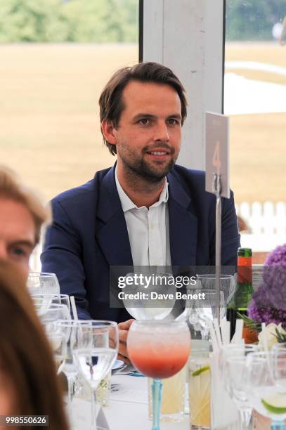 Charlie Gilkes attends the Xerjoff Royal Charity Polo Cup 2018 on July 14, 2018 in Newbury, England.