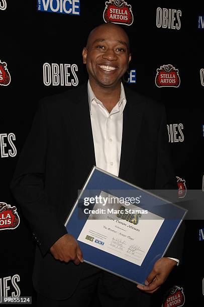 Marc Damon Johnson attends the 55th Annual OBIE awards at Webster Hall on May 17, 2010 in New York City.