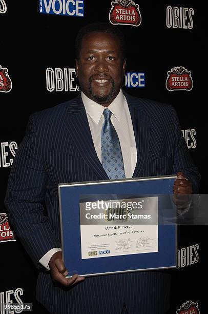 Wendell Pierce attends the 55th Annual OBIE awards at Webster Hall on May 17, 2010 in New York City.