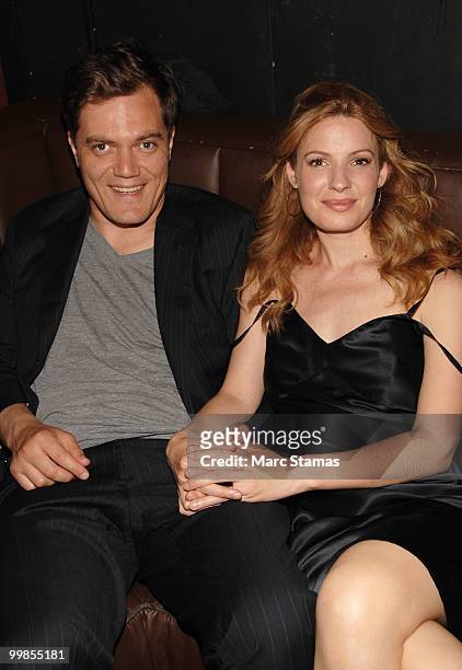 Actor Michael Shannon and Erin Arrington attend the 55th Annual OBIE awards at Webster Hall on May 17, 2010 in New York City.