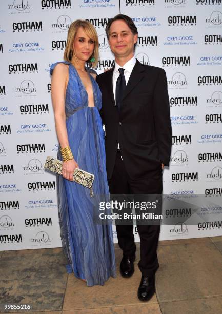 Kristen Wiig and Jason Binn attend SNL's Kristen Wiig's cover party hosted by Niche Media's Jason Binn at mad46 Rooftop Lounge - The Roosevelt Hotel...