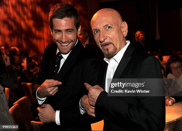 Actors Jake Gyllenhaal and Sir Ben Kingsley attend the Walt Disney Pictures' "Prince Of Persia: The Sands Of Time" after party held at Hollywood &...