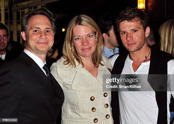 Jason Binn, Katherine Nicholls, and Ryan Phillippe attend SNL's Kristen Wiig's cover party hosted by Niche Media's Jason Binn at mad46 Rooftop Lounge...