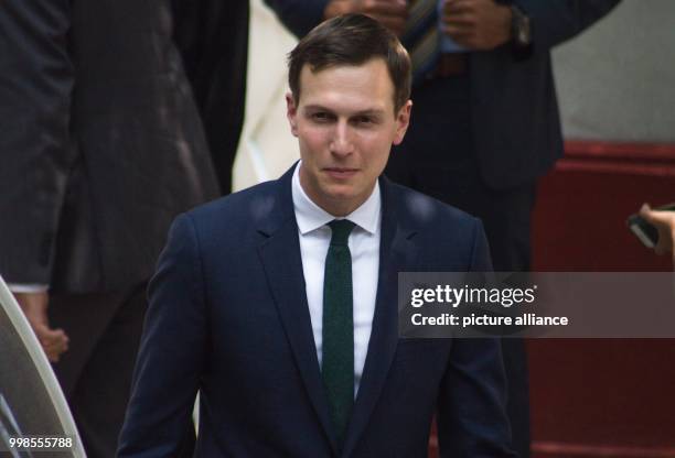 July 2018, Mexico, Mexico City: Jared Kushner, advisor and son-in-law of US President trump, arrives for a meeting with the future President of...