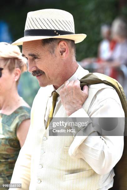 Mark Rylance seen outside Wimbledon AELTC on July 14, 2018 in London, England.