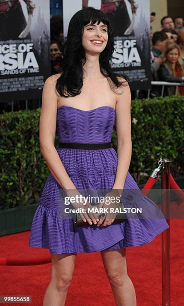 Actress Krysten Ritter poses on the red carpet as she arrives for the premiere of "Prince of Persia: The Sands of Time" at Grauman's Chinese Theater...