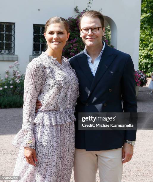 Crown Princess Victoria of Sweden and Prince Daniel of Sweden during the occasion of The Crown Princess Victoria of Sweden's 41st birthday...