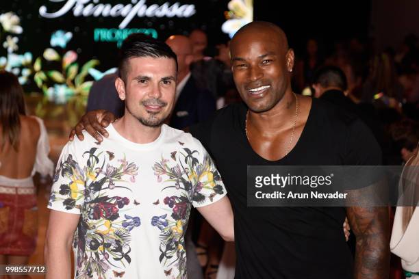 Erik Rosete and Tyson Beckford attend Miami Swim Week powered by Art Hearts Fashion Swim/Resort 2018/19 at Faena Forum on July 13, 2018 in Miami...
