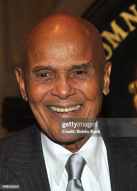 Harry Belafonte attends the tribute to Mayor David Dinkins at the New York Friars Club on May 17, 2010 in New York City.