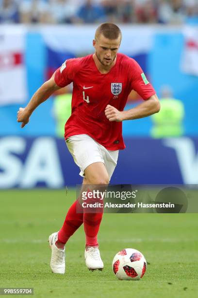 Eric Dier of England runs with the ball during the 2018 FIFA World Cup Russia 3rd Place Playoff match between Belgium and England at Saint Petersburg...
