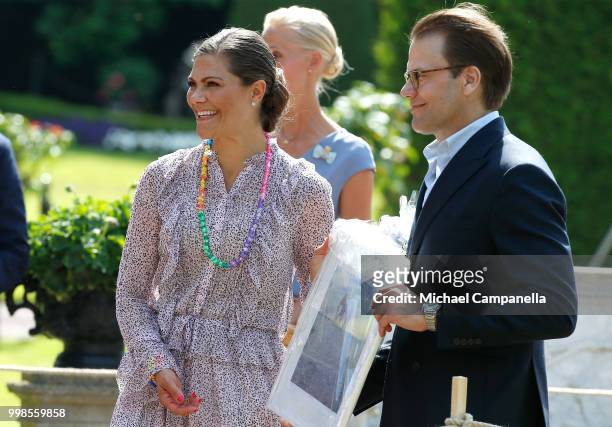 Crown Princess Victoria of Sweden and Prince Daniel of Sweden during the occasion of The Crown Princess Victoria of Sweden's 41st birthday...