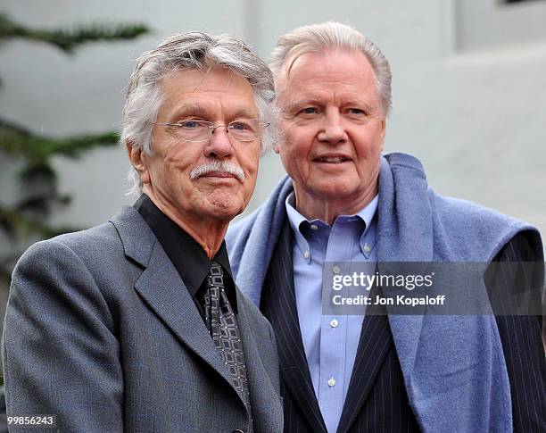 Actors Tom Skerritt and Jon Voight attend the Handprint And Footprint Ceremony Honoring Producer Jerry Bruckheimer at Grauman's Chinese Theatre on...