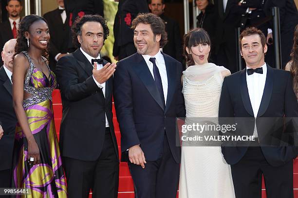 Senegalese actress Diaryatou Daff, Mexican director Alejandro Gonzalez Inarritu, Spanish actor Javier Bardem, Argentinian actress Maricel Alvarez and...