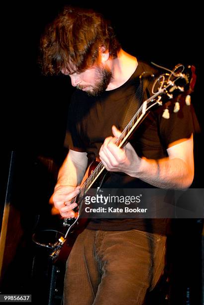 Paul Murphy, lead singer of Wintersleep, performs on stage at The Lexington on May 17, 2010 in London, England.