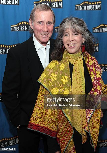 Jim Dale and Julie Dale attend the Theatre Museum Awards at The Players Club on May 17, 2010 in New York City.
