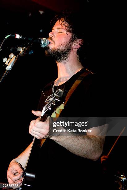 Paul Murphy, lead singer of Wintersleep, performs on stage at The Lexington on May 17, 2010 in London, England.