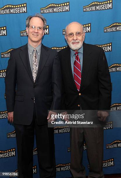Jonathan Bank and George Morfogen attend the Theatre Museum Awards at The Players Club on May 17, 2010 in New York City.