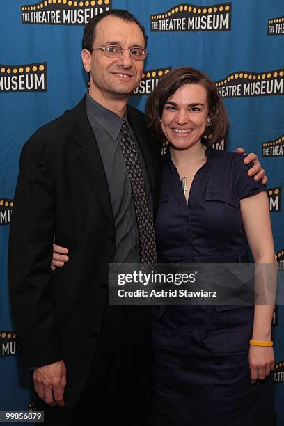 Jeremy Handelman and Emileen Pedigo attend the Theatre Museum Awards at The Players Club on May 17, 2010 in New York City.