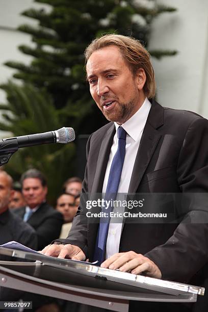 Nicolas Cage at the Cinematic Celebration of Jerry Bruckheimer sponsored by Sprint and AFI on May 17, 2010 at Grauman's Chinese Theatre in Hollywood,...