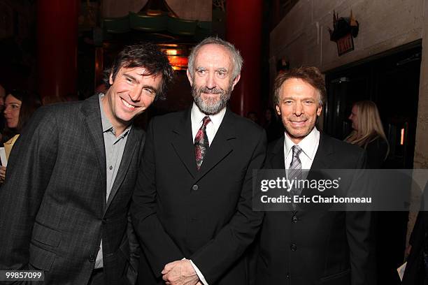 Jack Davenport, Jonathan Pryce and Producer Jerry Bruckheimer at the Cinematic Celebration of Jerry Bruckheimer sponsored by Sprint and AFI on May...