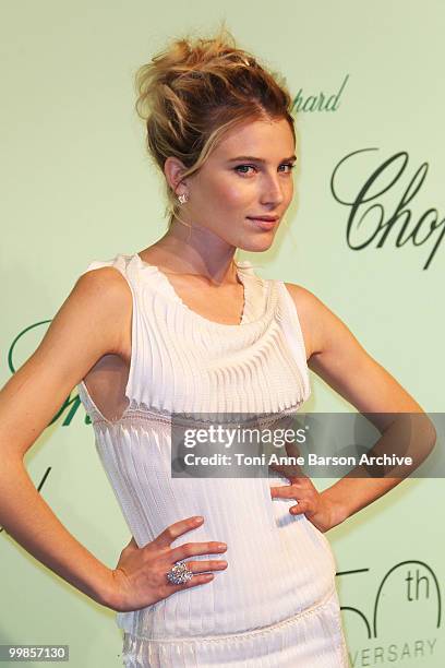 Dree Hemingway attends the Chopard 150th Anniversary Party at the VIP Room, Palm Beach during the 63rd Annual International Cannes Film Festival on...